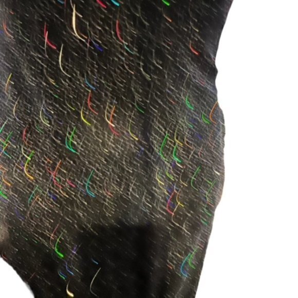 Jump Apparel by Wendye Chaitin Velvet Gown Dress Size 7/8 Blue Multi Glitter USA - Picture 3 of 12